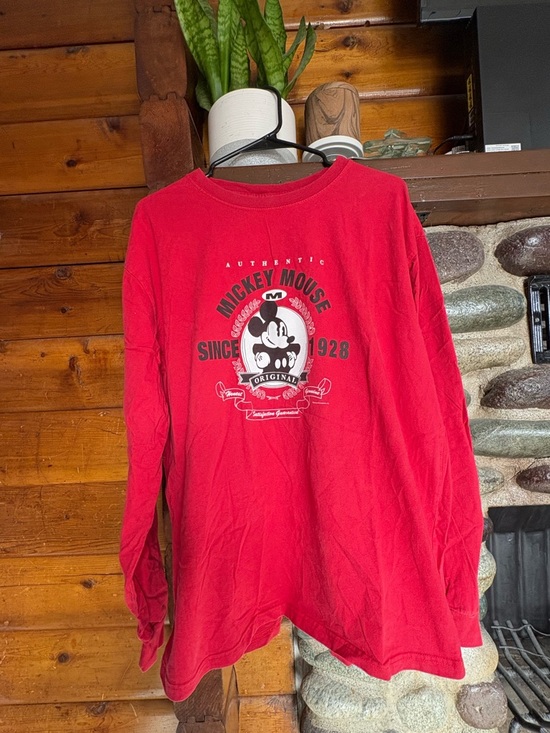 Disney Store Other - Disney Store - Authentic Mickey Mouse "Since 1928" - Red Long Sleeve - mens XL